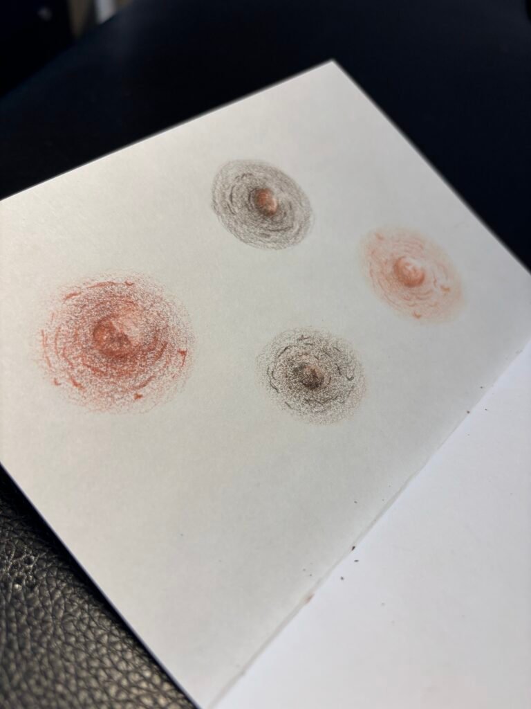 Dessins d’aréoles mammaires